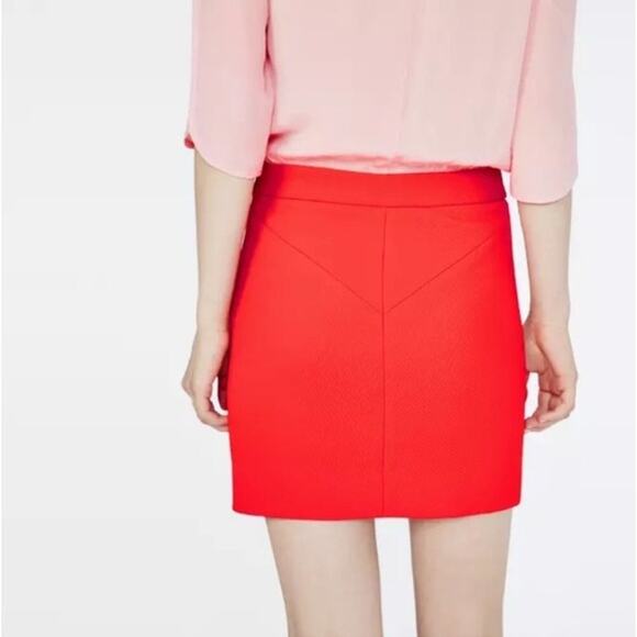 Maje Reggio Silk Pink Orange Contrast Dress Size M - Picture 3 of 11